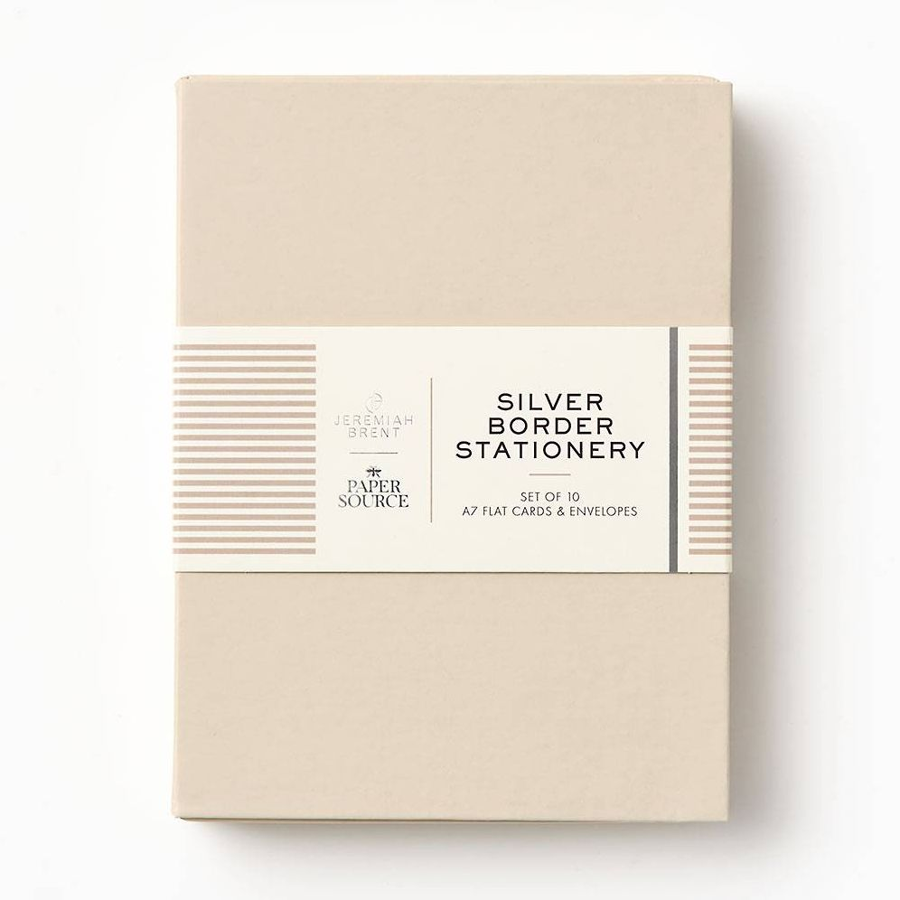 Jeremiah Brent Silver Border Stationery Set - Image 8