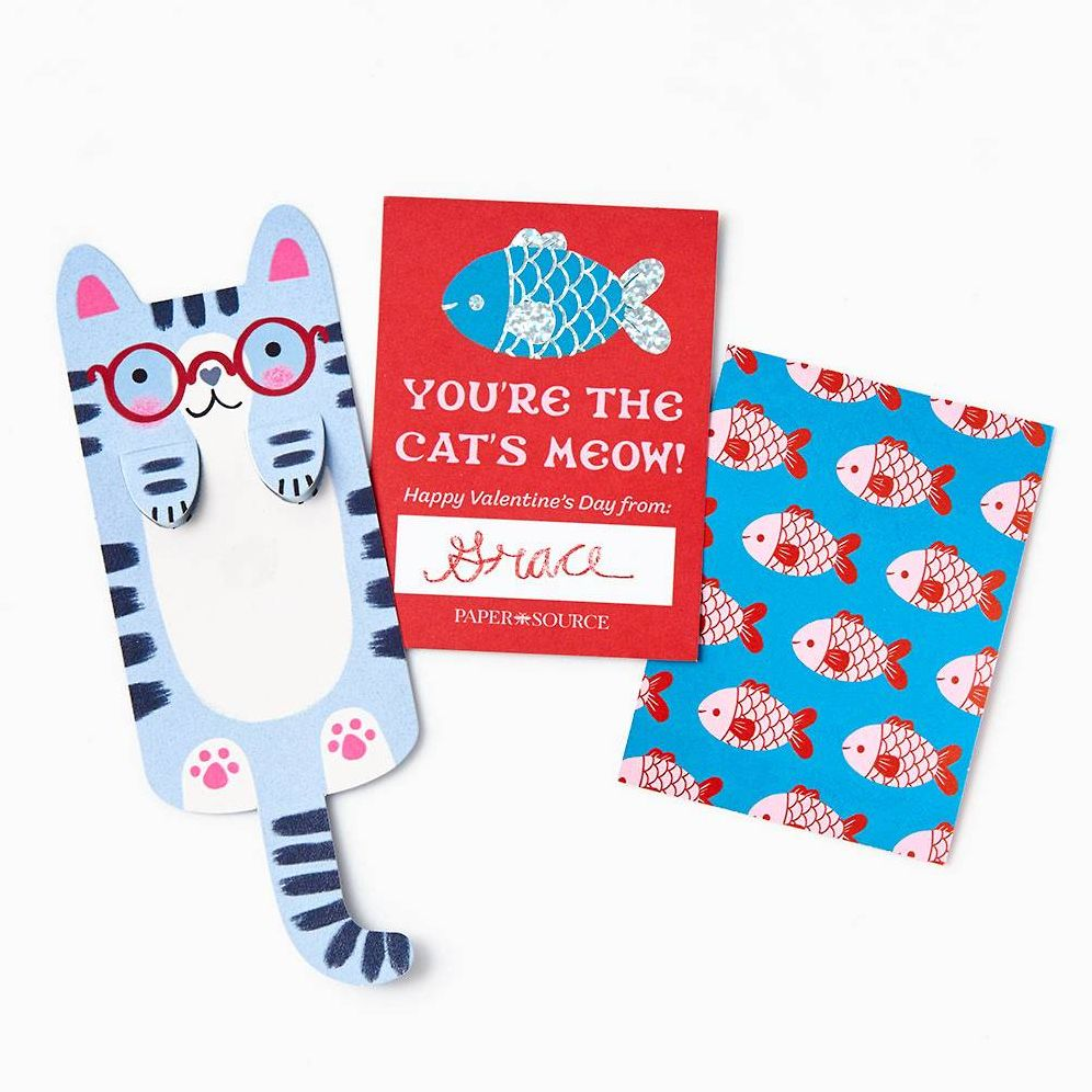 Cat Bookmarks Classroom Valentine Card Set - Image 3