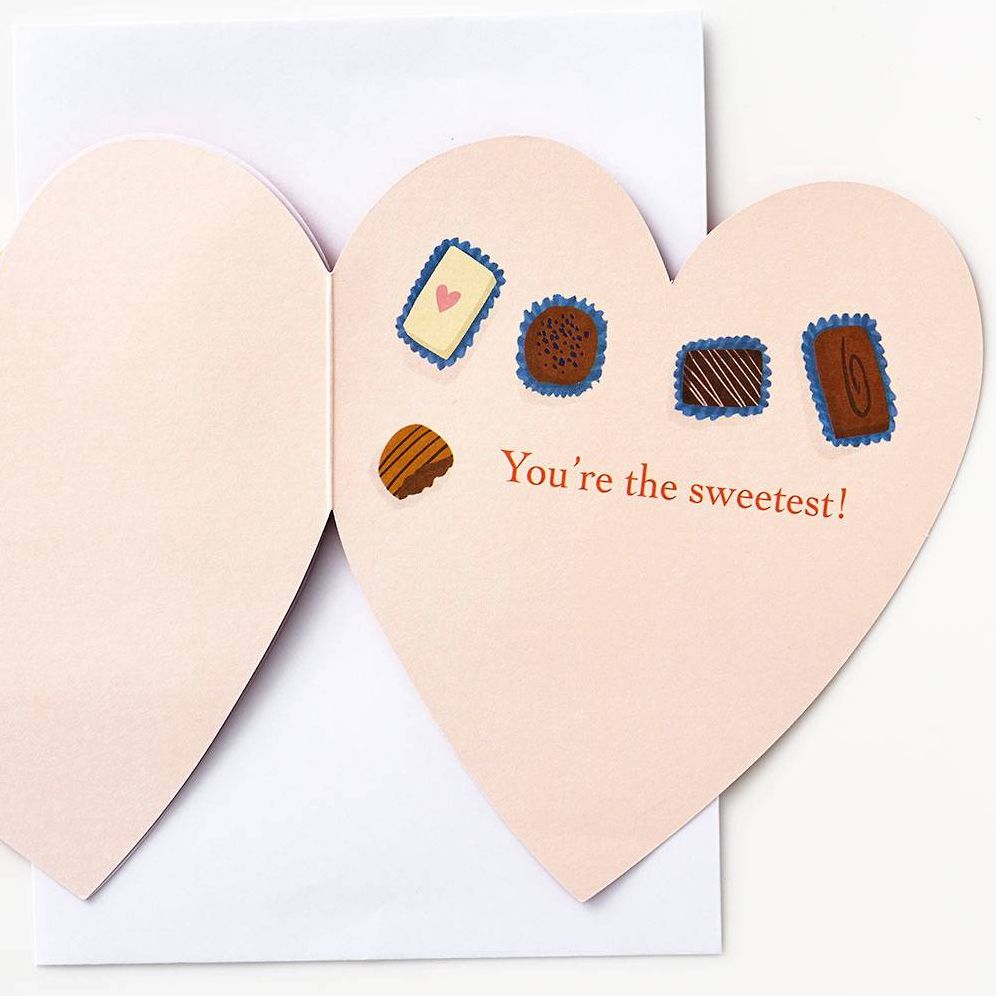Alternative view of Die Cut Chocolate Box Valentine Card
