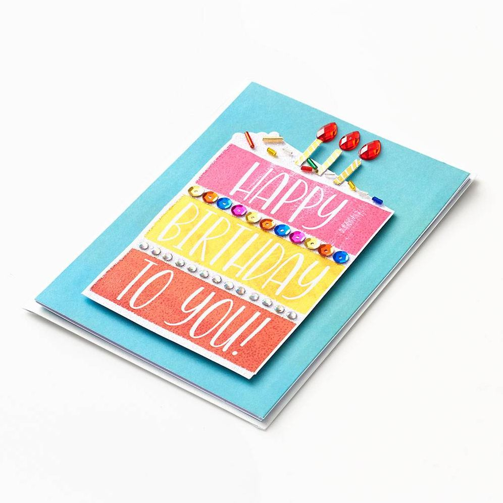 Alternative view of Embellished Cake Slice Birthday Card