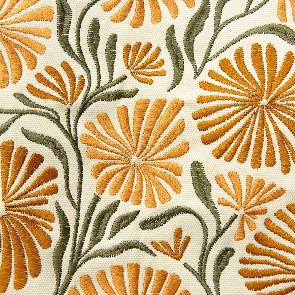 Alternative view of Allium Yellow Embroidered Canvas Tote Bag