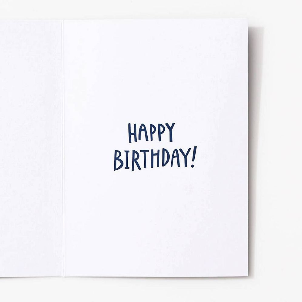 Alternative view of Stellar Birthday Card