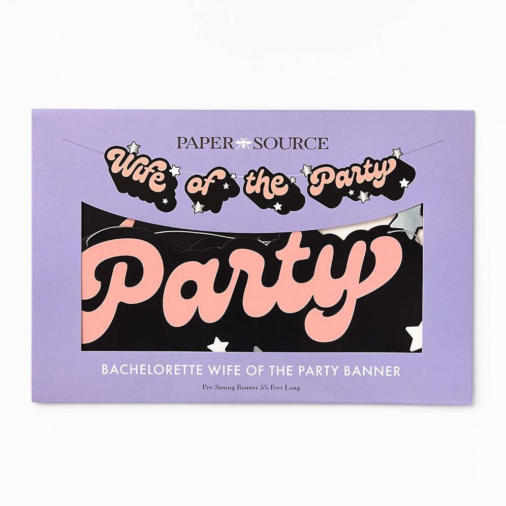 Alternative view of Wife Of The Party Bachelorette Banner