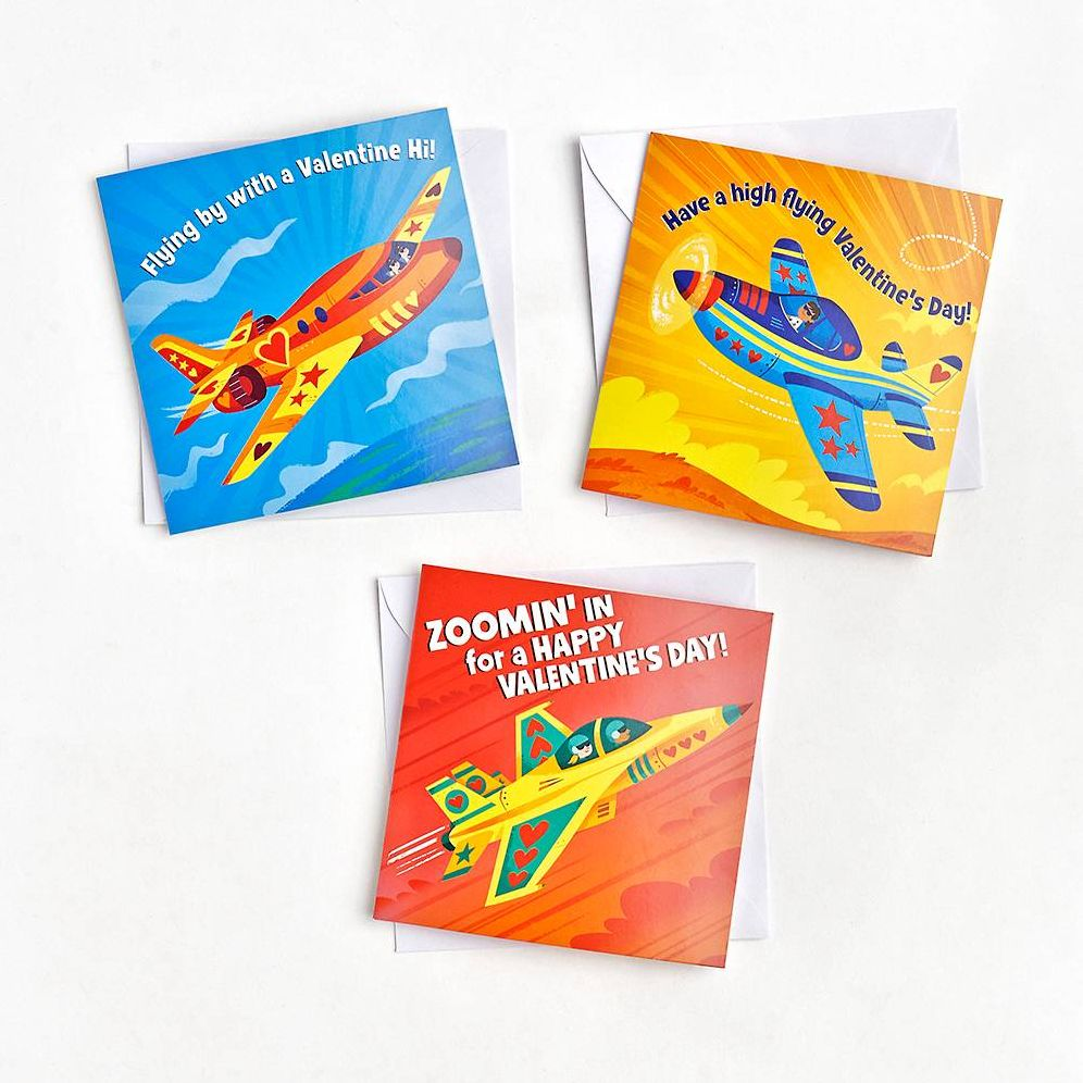 Paper Airplanes Valentine Card Kit - Image 3