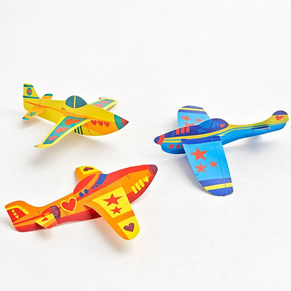 Paper Airplanes Valentine Card Kit - Image 2