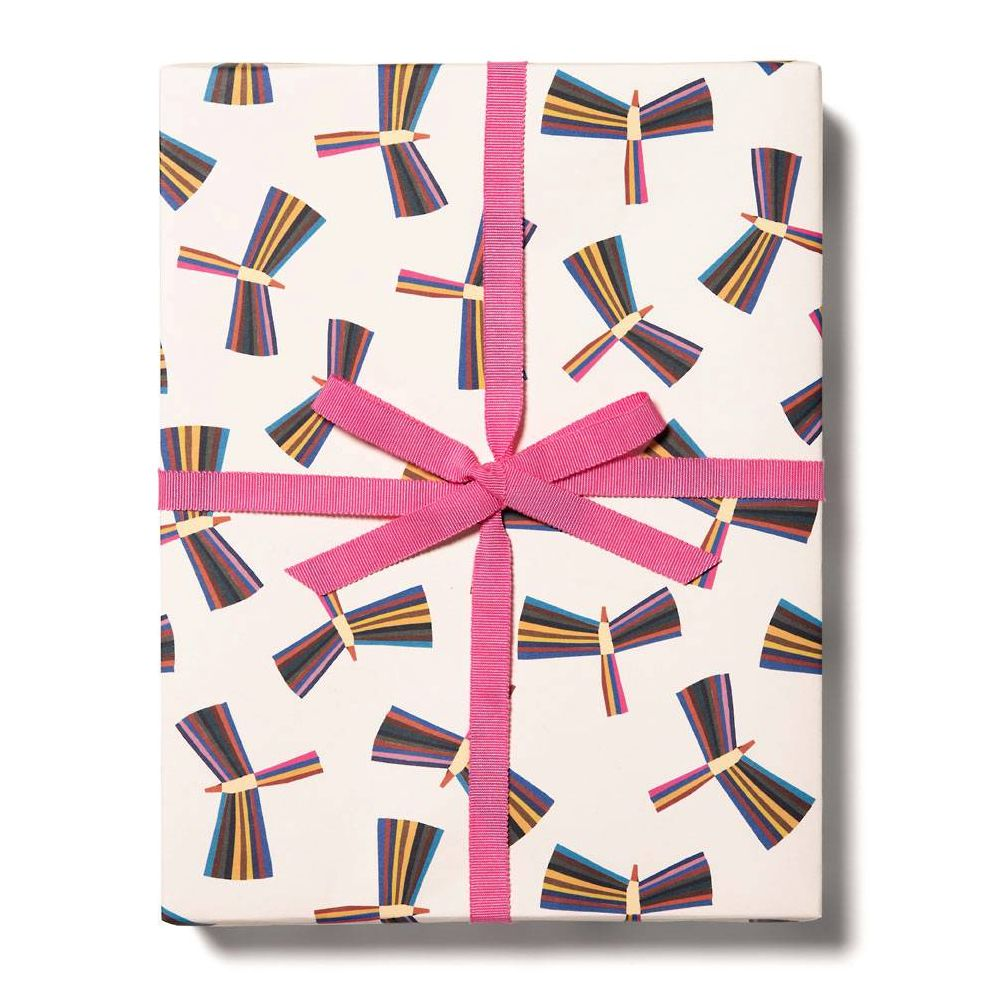 Alternative view of Colorful Abstract Birds Flat Wrap