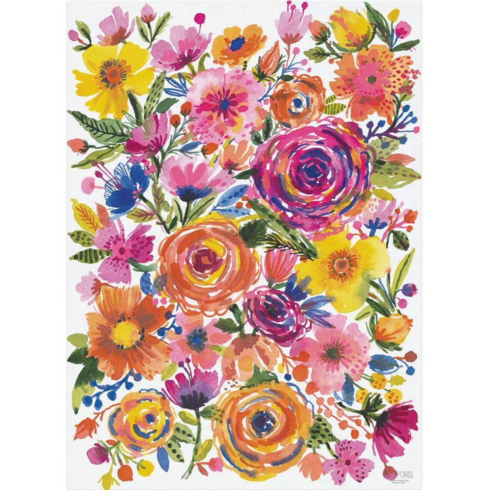 Alternative view of Romantic Rose Colorful Flat Wrap
