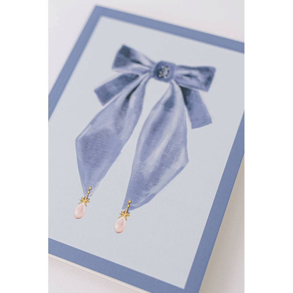Antique Bows Softcover Notebook - Blue - Image 7