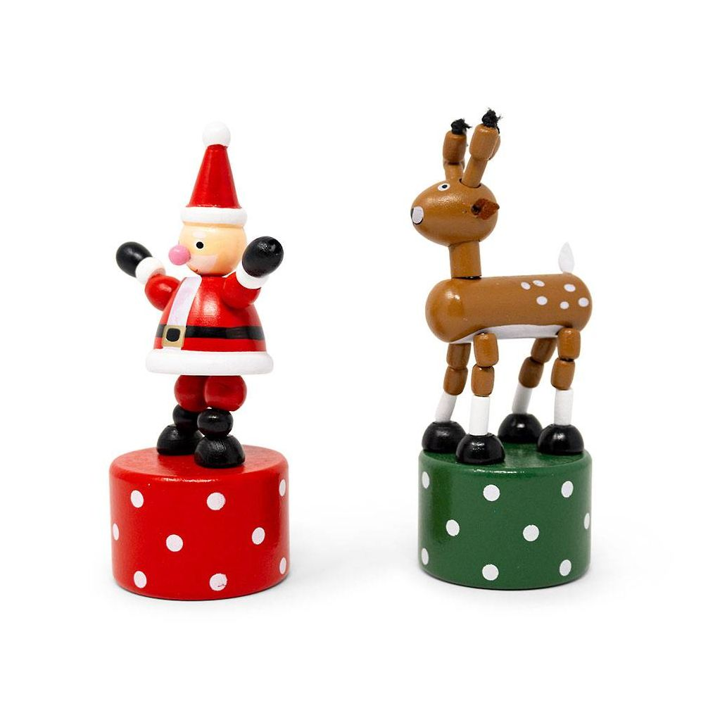 Santa & Reindeer Push Puppets - Image 4