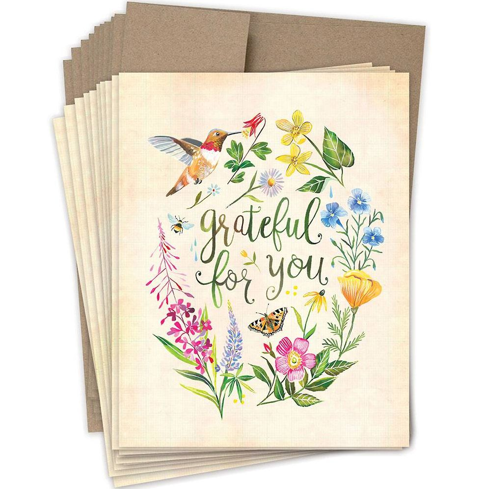 Alternative view of Grateful For You Thank You Card Set