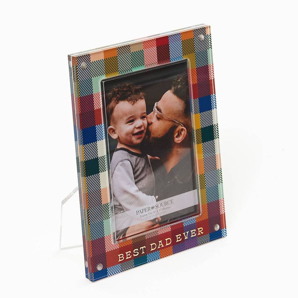 Alternative view of Acrylic Plaid Photo Frame 4" x 6"