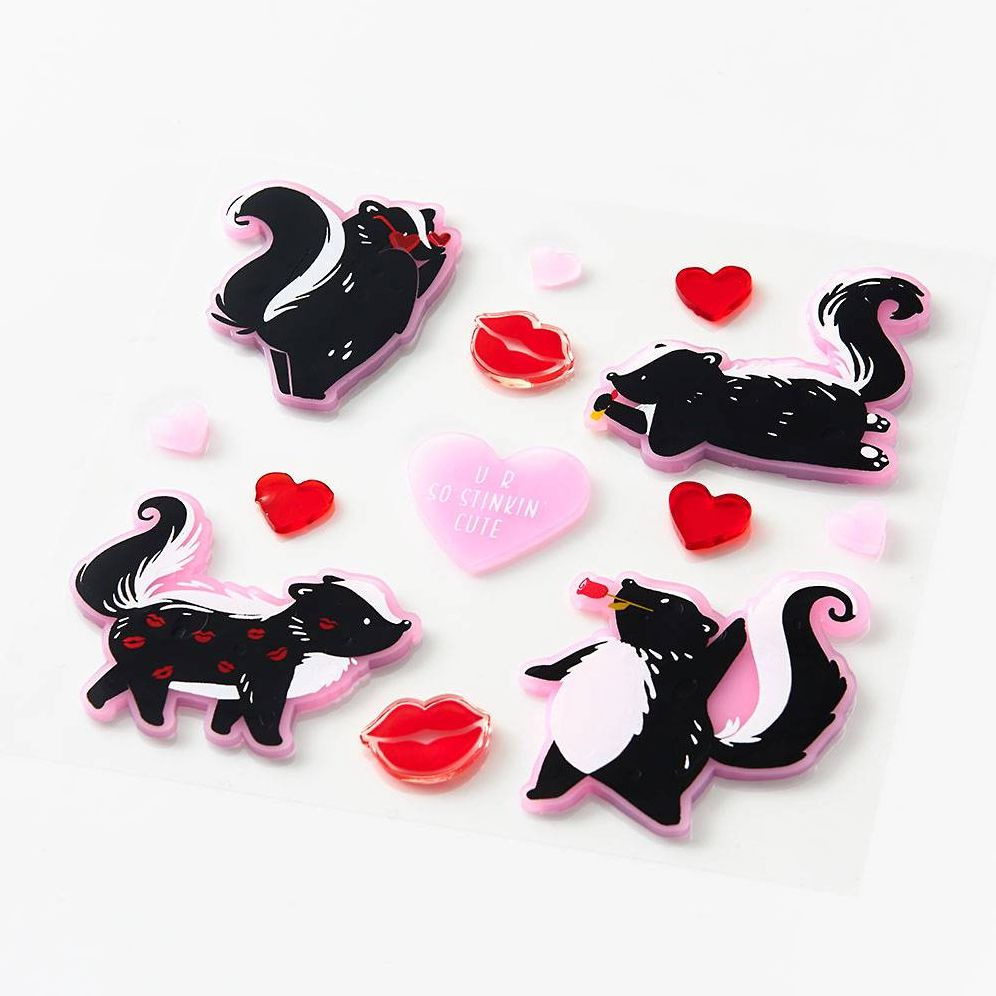 Alternative view of Stinkin Cute Skunk Window Gel Clings