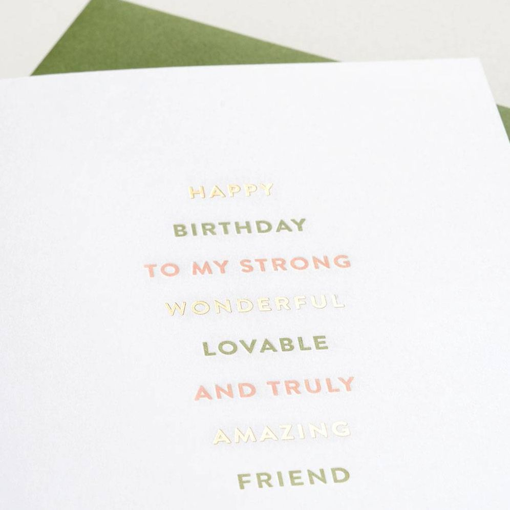 Alternative view of Amazing Friend Birthday Card