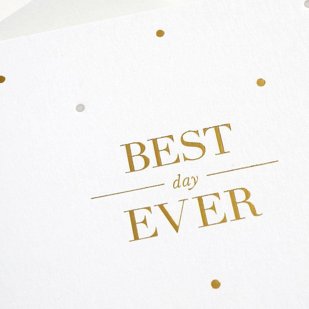 Alternative view of Best Day Ever Wedding Card