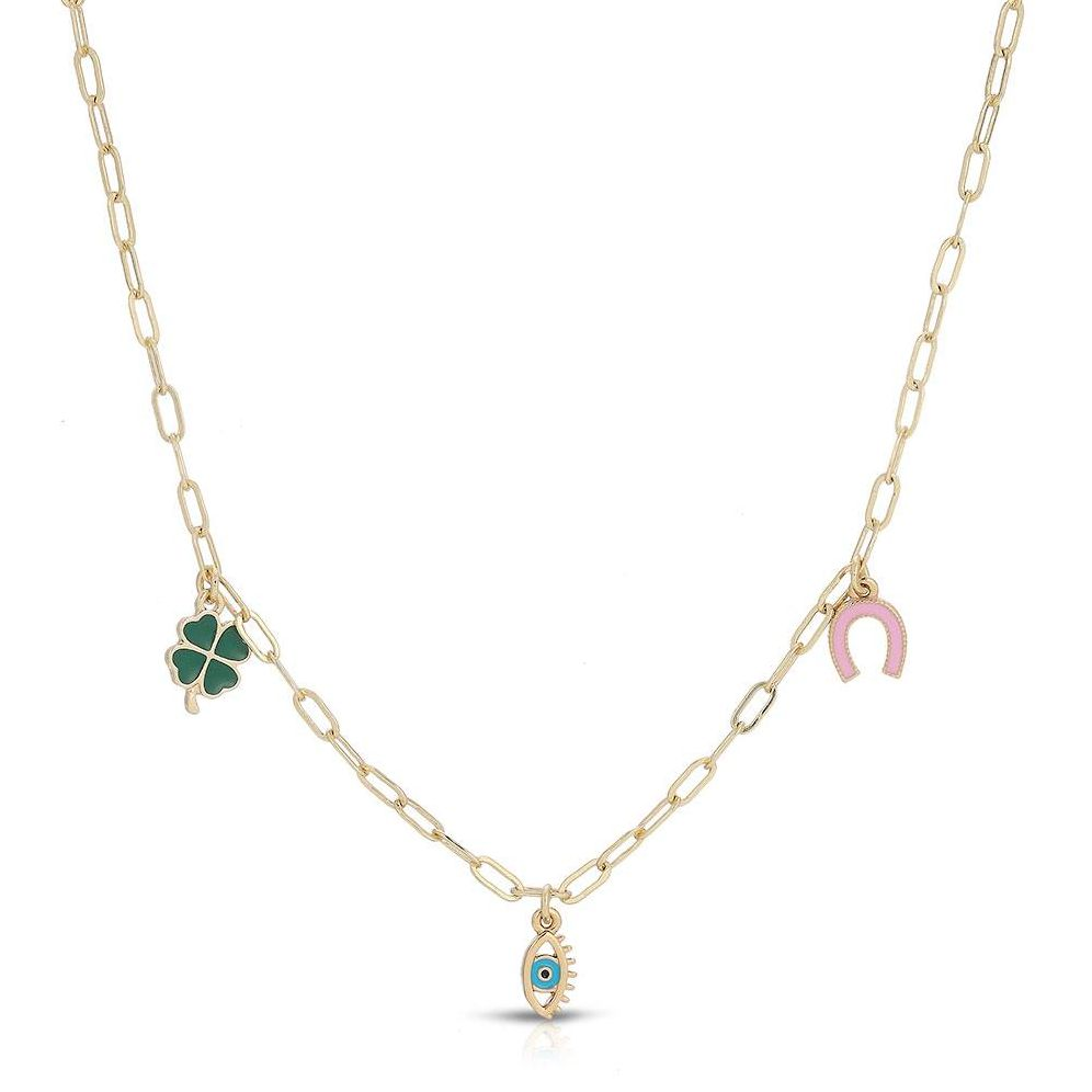 Alternative view of Luck Is On Your Side Charm Necklace