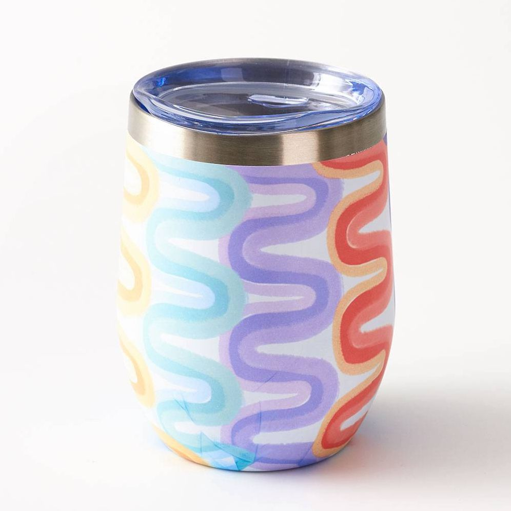 Wavy Stainless Wine Tumbler - Image 3