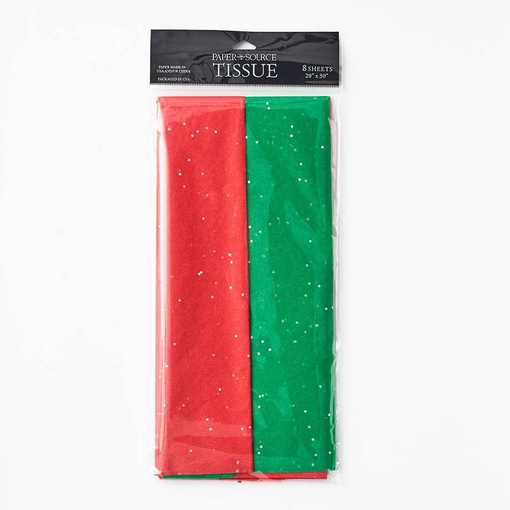 Red and Green Gemstone Dual Tissue Paper - Image 2
