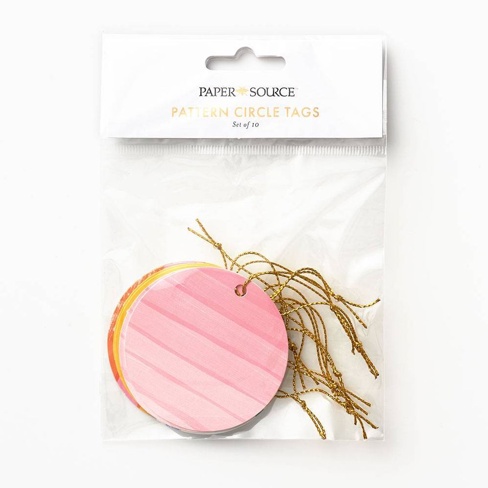 Alternative view of Colorful Pattern Circle Gift Tags