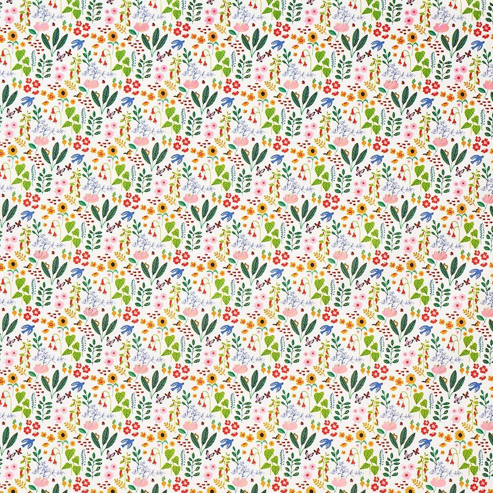 Alternative view of Floral Forest Stone Wrapping Paper