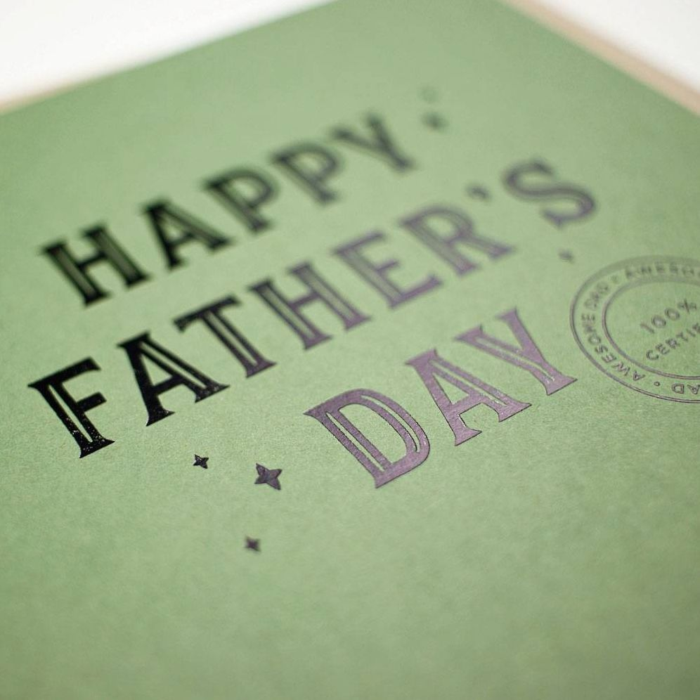Alternative view of 100 Percent Certified Father's Day Card