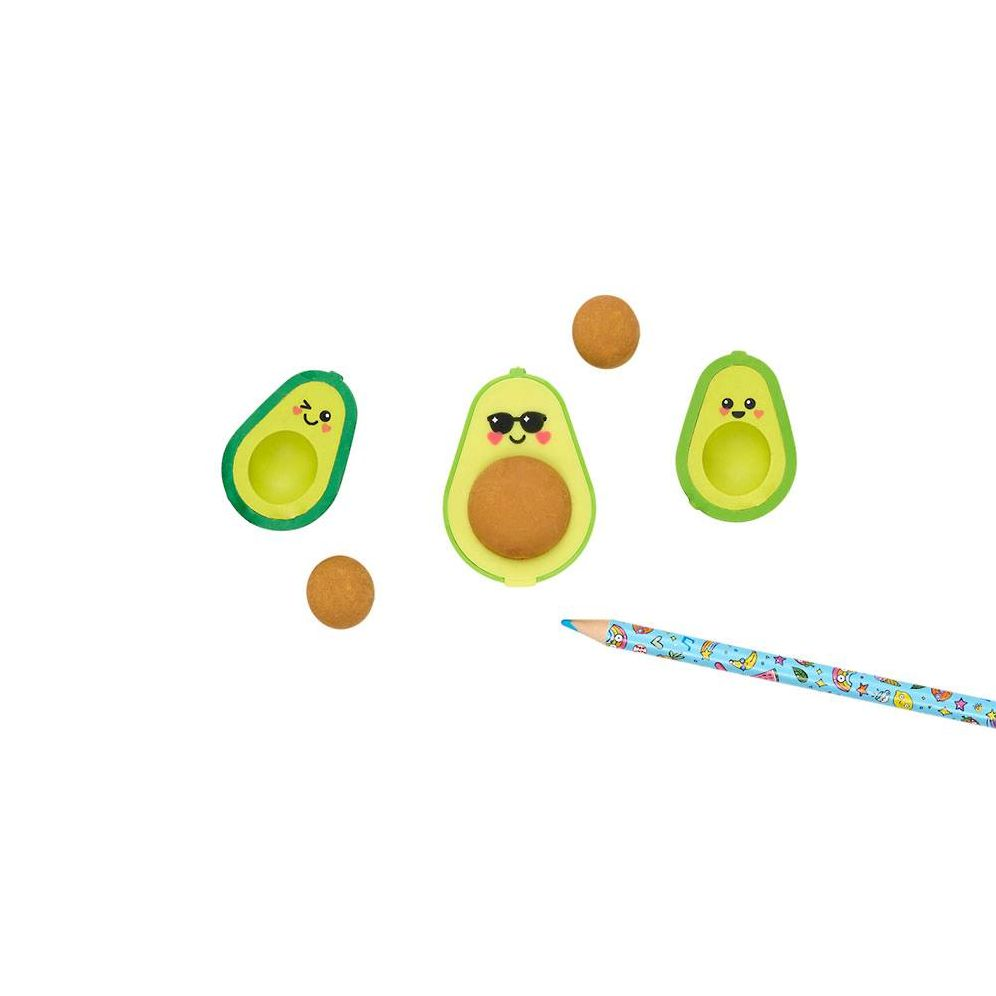 Avocado Love Eraser and Sharpener - set of 3 - Image 6