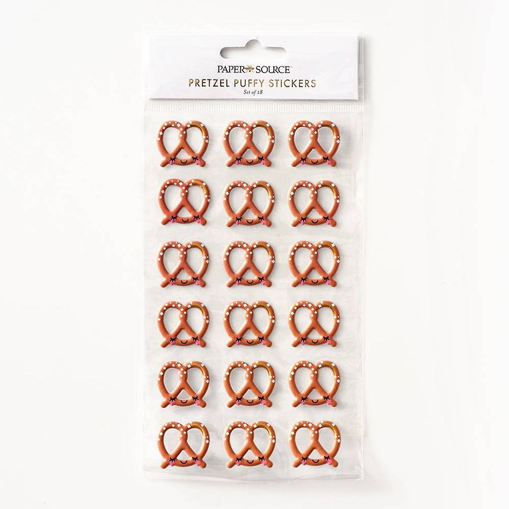 Alternative view of Pretzel Puffy Stickers