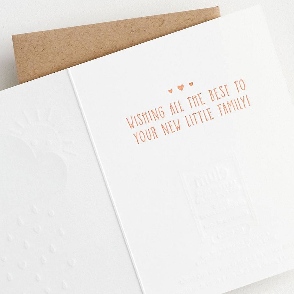 Alternative view of Showering You With Love Baby Card
