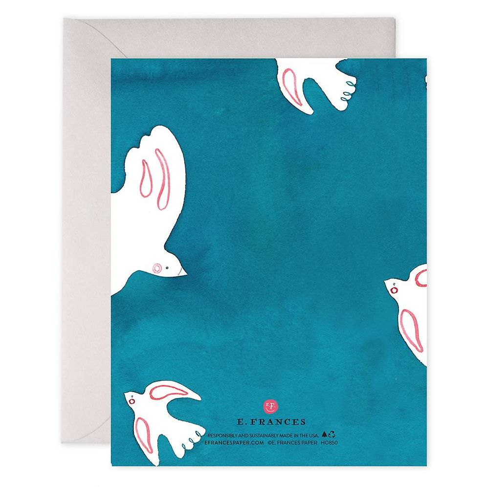 Alternative view of Peace Doves Holiday Card
