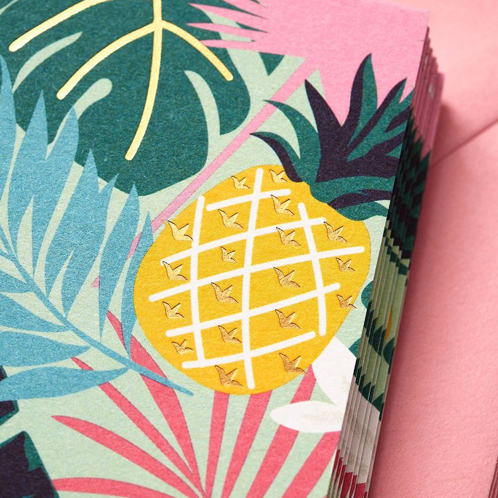 Alternative view of Tropical Leaves Stationery Set