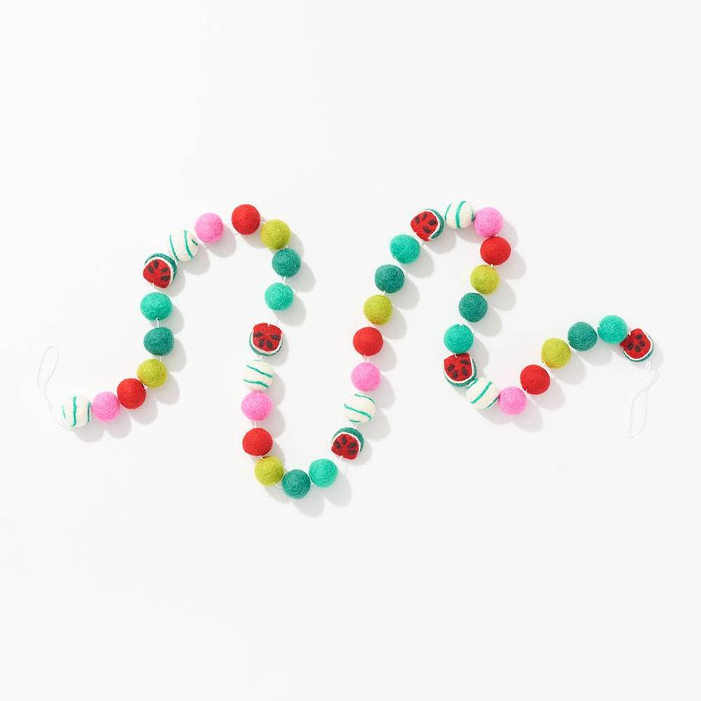 Alternative view of Watermelon Felt Garland