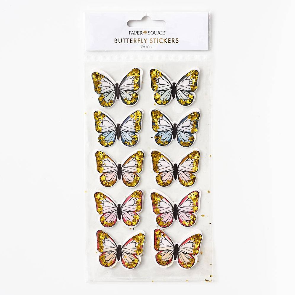 Alternative view of Dimensional Butterfly Stickers