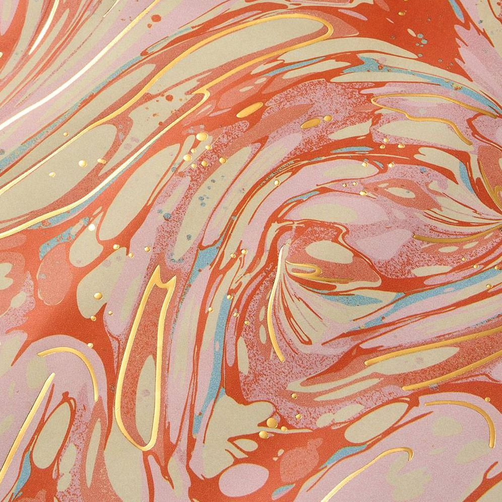Pink Tones Marble Stone Wrapping Paper - Image 3