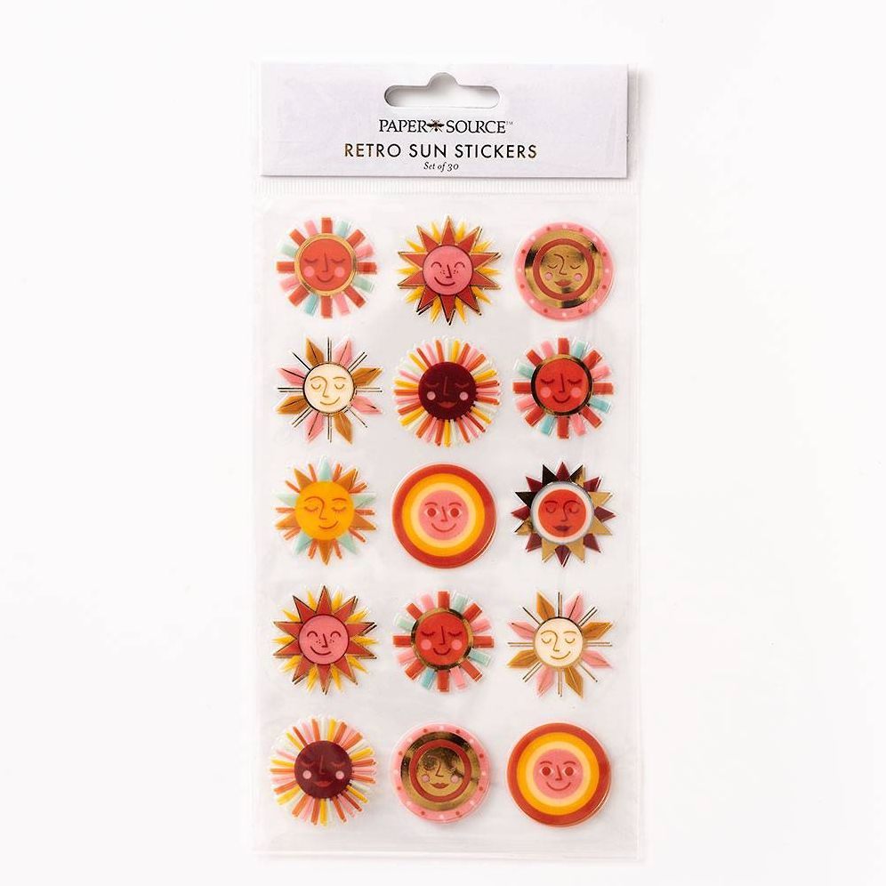 Alternative view of Retro Sun Stickers