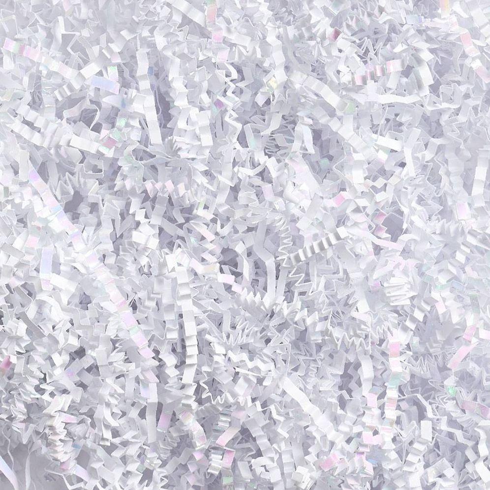 Alternative view of White Iridescent Shredded Paper