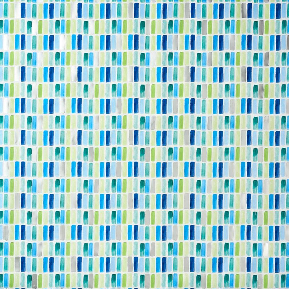 Alternative view of Blue & Green Tile Stone Wrapping Paper