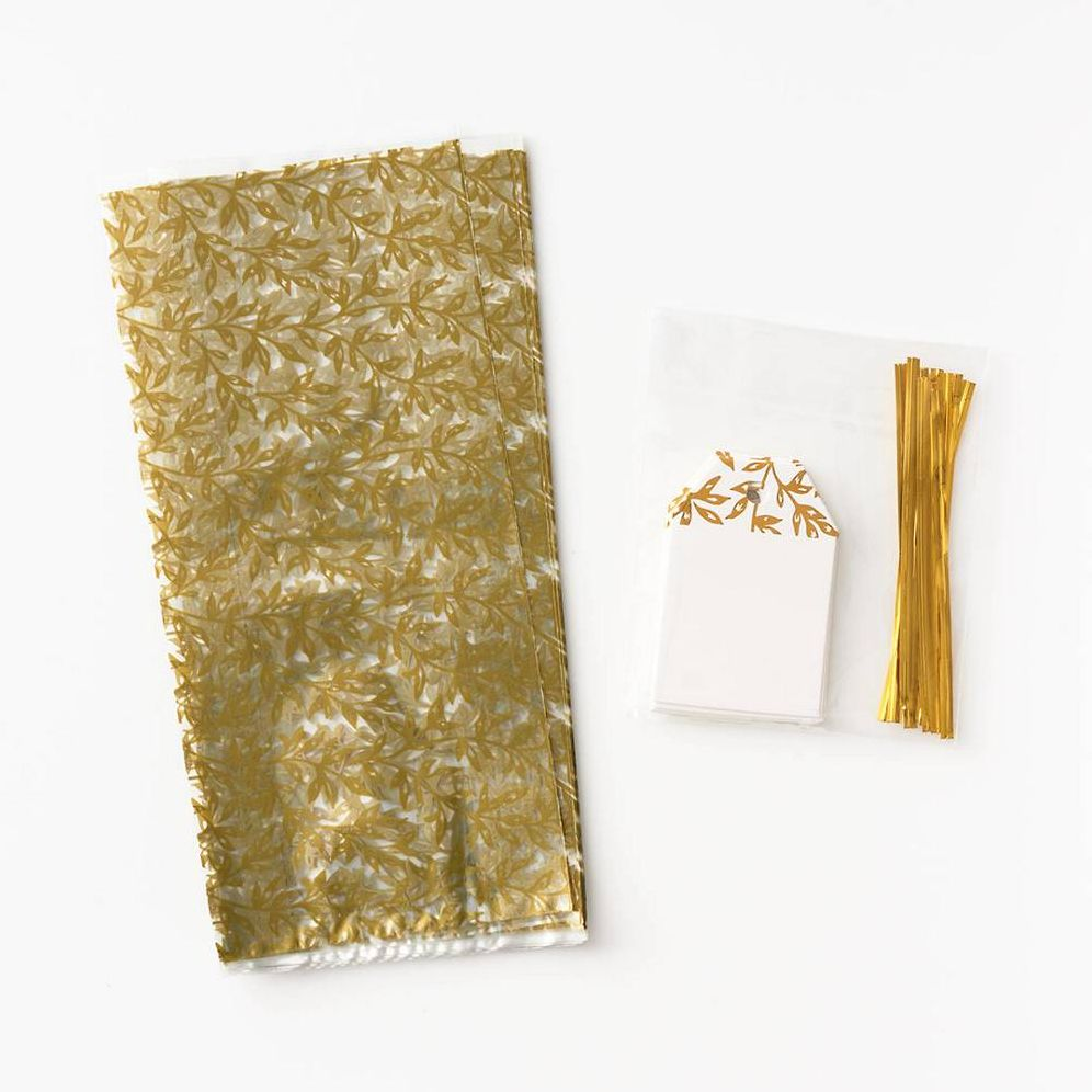 Alternative view of Gold Vines Cellophane Bags