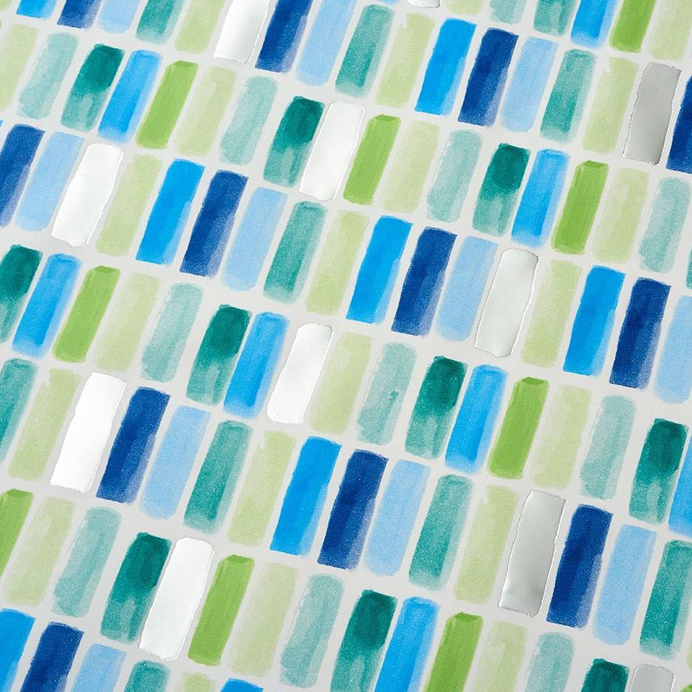Blue & Green Tile Stone Wrapping Paper - Image 3