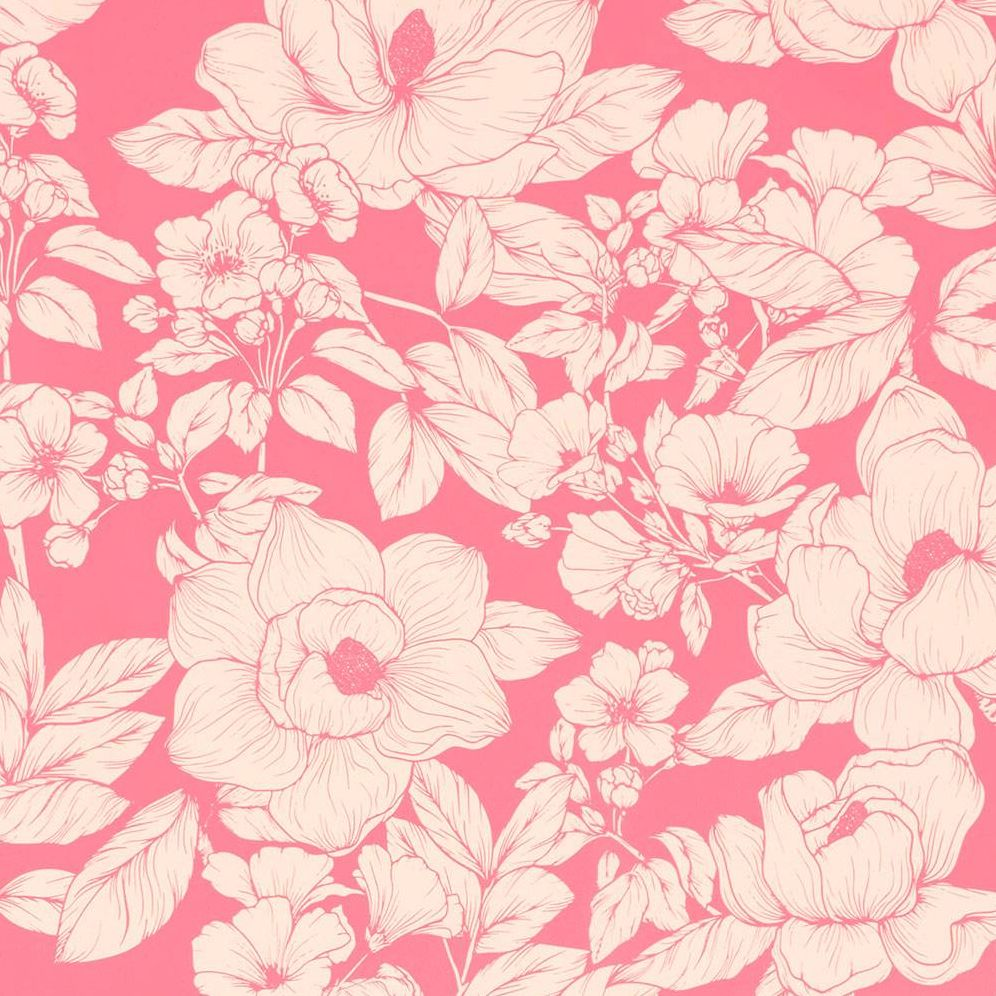Alternative view of Two Toned Pink Floral Stone Wrapping Paper