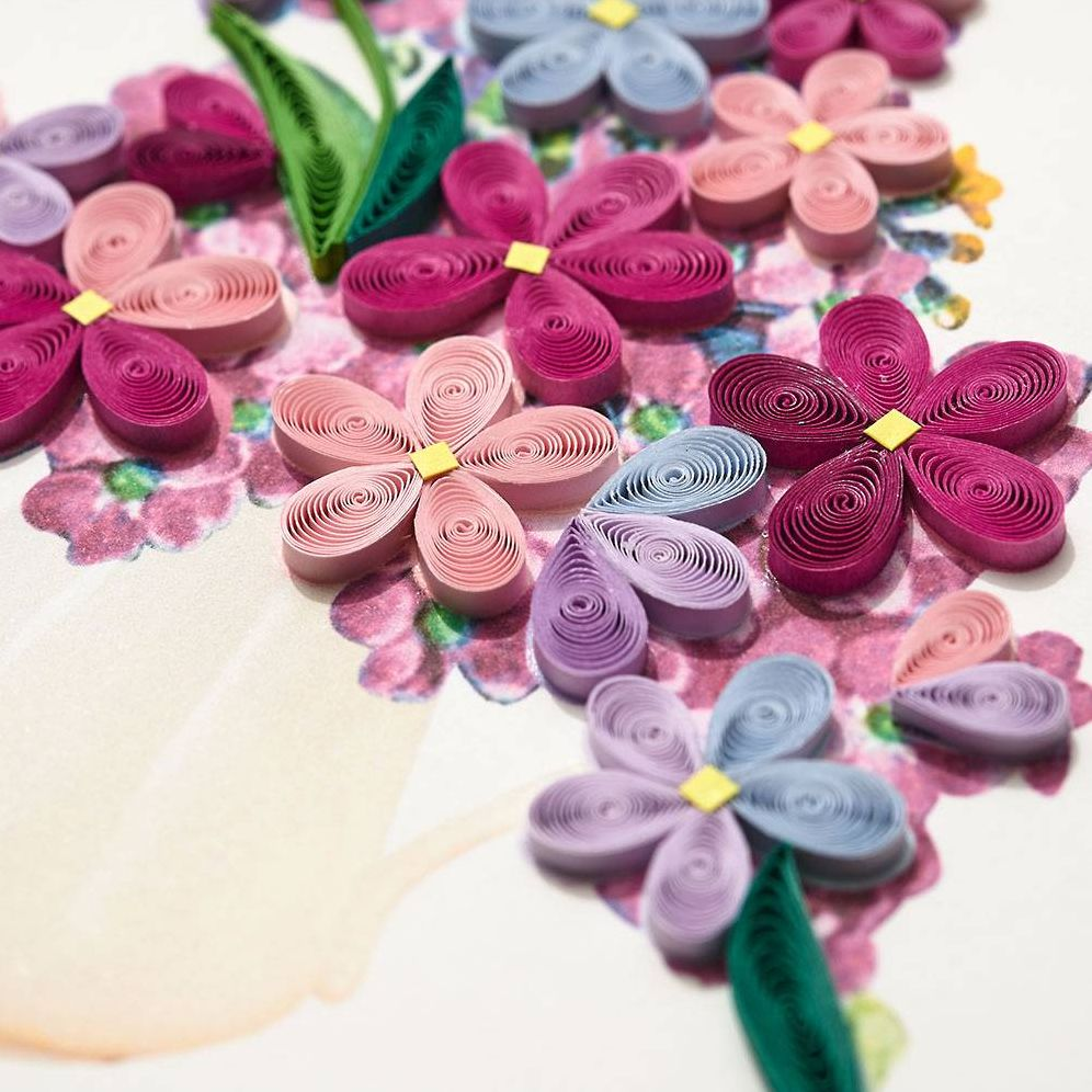 Alternative view of Quilling Violet Bouquet Mother's Day Card