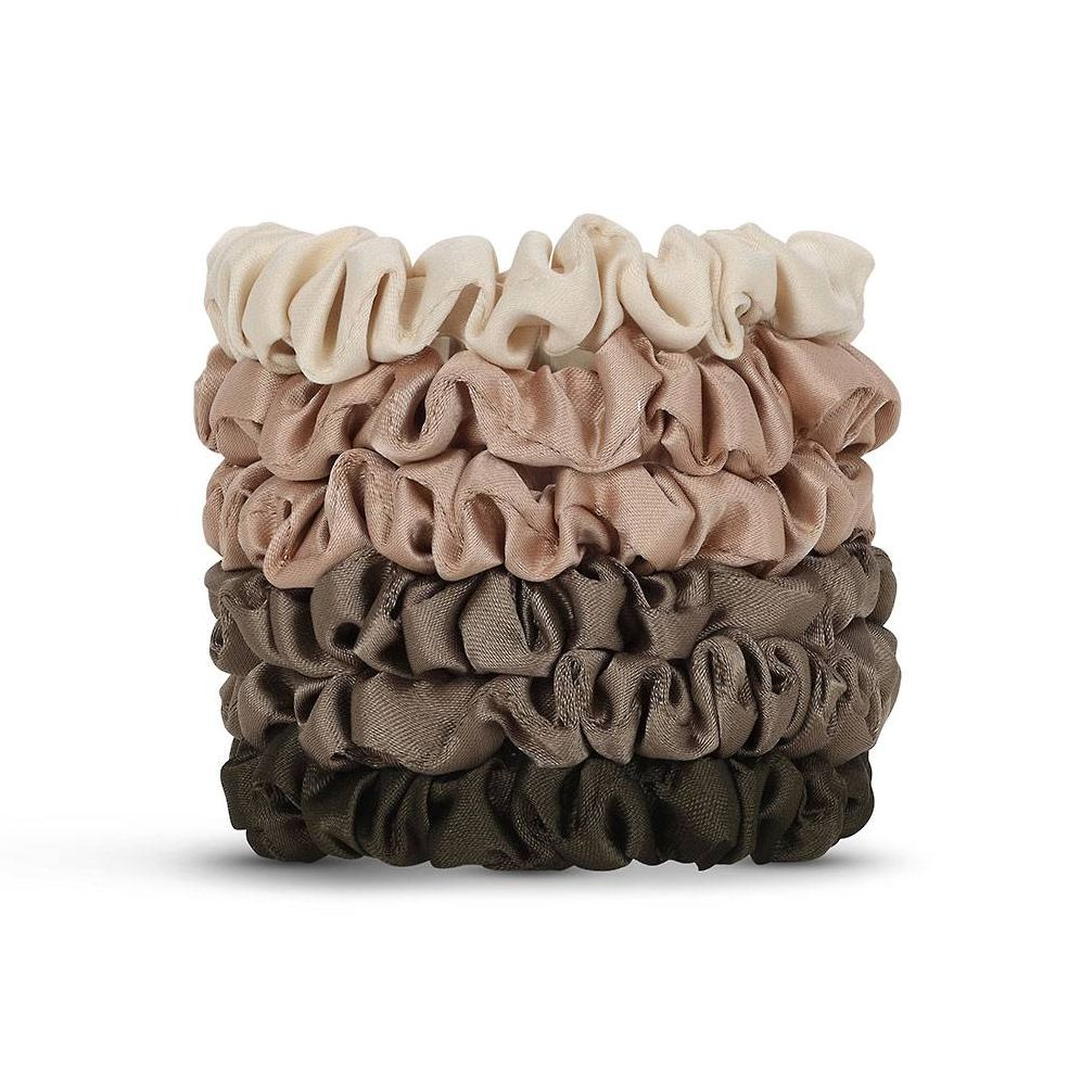 Petite Eucalyptus Satin Scrunchies - Image 2