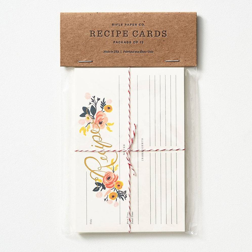 Alternative view of Floral Recipe Cards