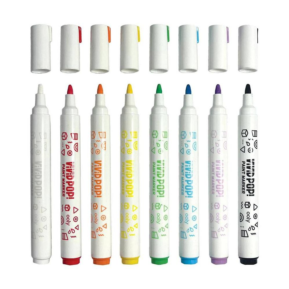 Vivid Pop! Water Based Paint Markers - 8 Colors - Image 10