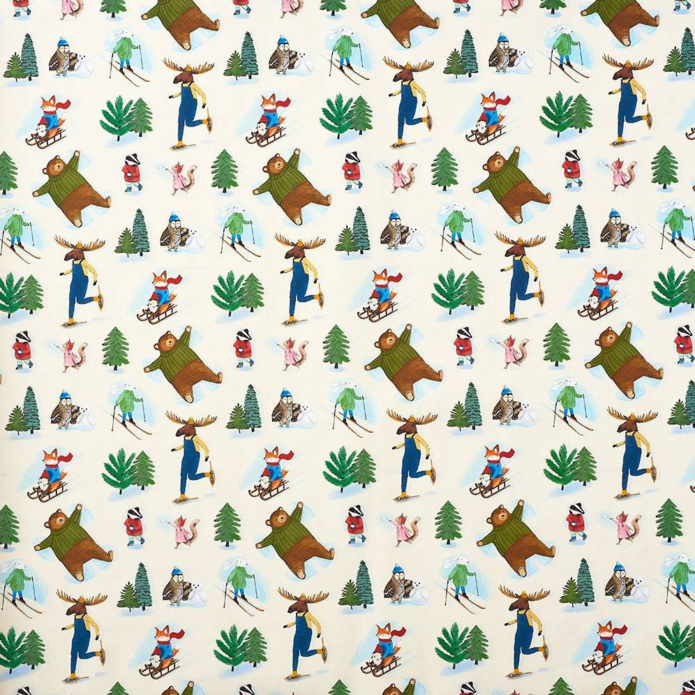 Alternative view of Snow Critters Wrapping Paper
