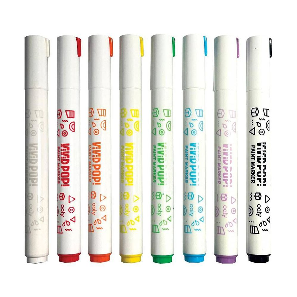 Vivid Pop! Water Based Paint Markers - 8 Colors - Image 8