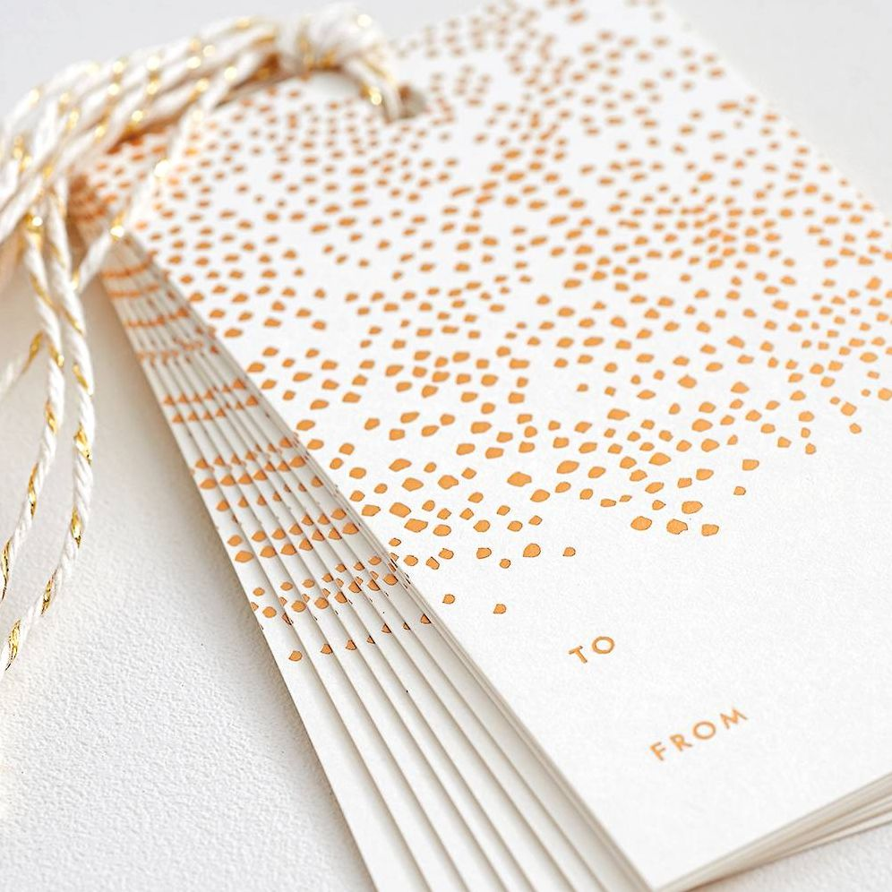 Champagne Dots Gift Tags - Image 2