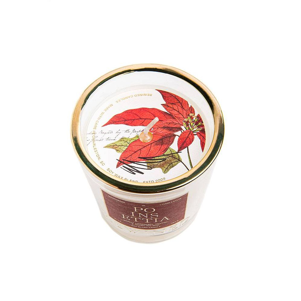 Rewined Poinsettia Candle - Image 4