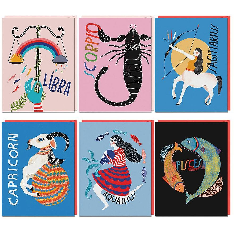 Alternative view of Zodiac Cards, Box of 12 Assorted