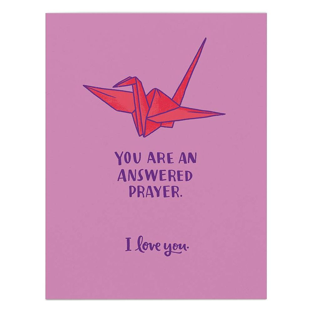 Alternative view of Answered Prayer Love Card