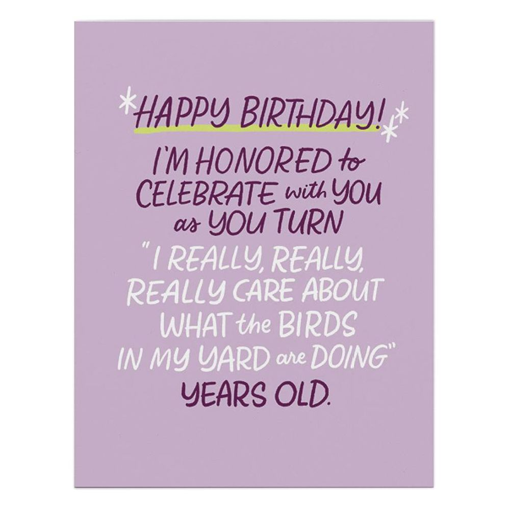 Care About Birds Years Old Birthday Card - Image 2