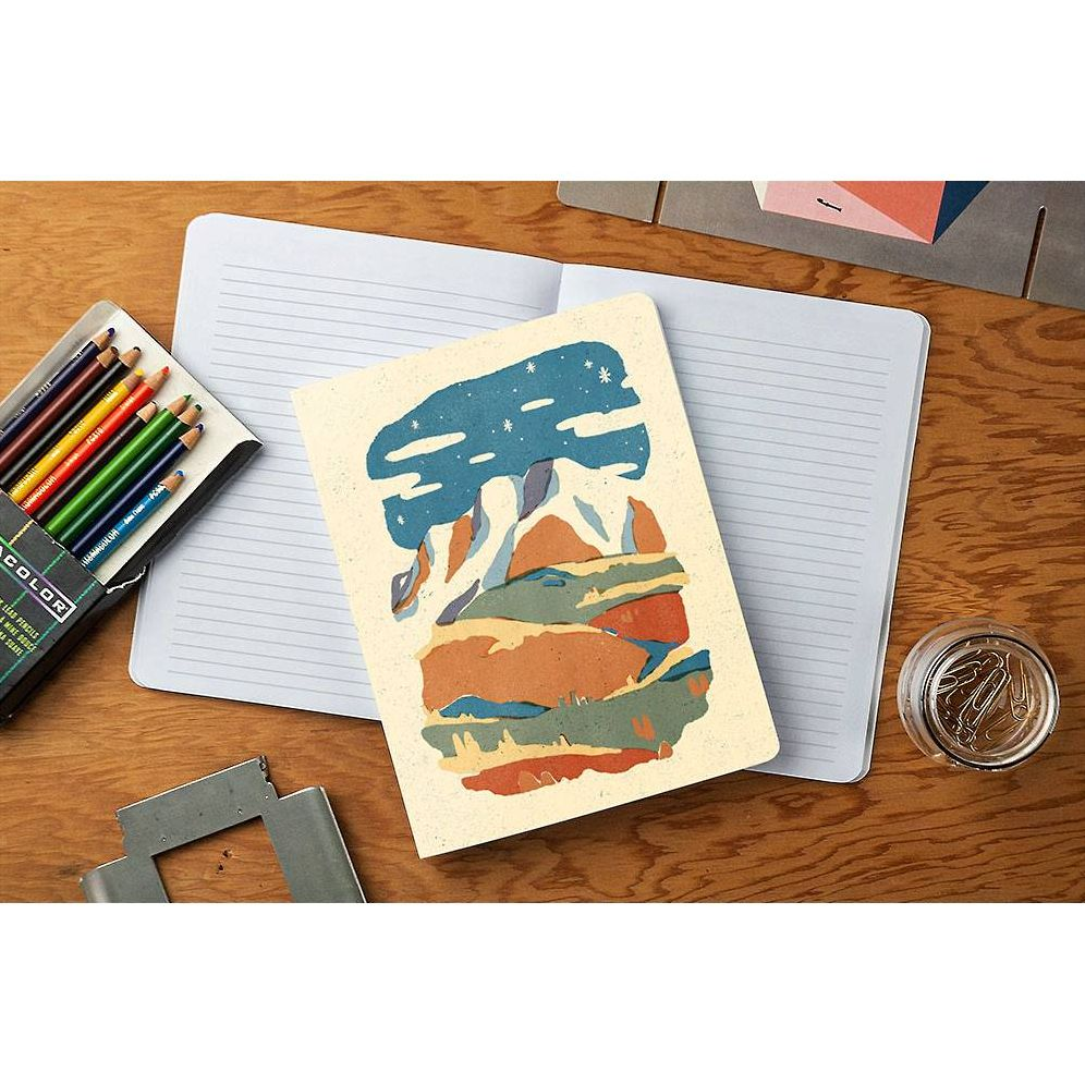 Alternative view of Mountain Colorblock Notebook